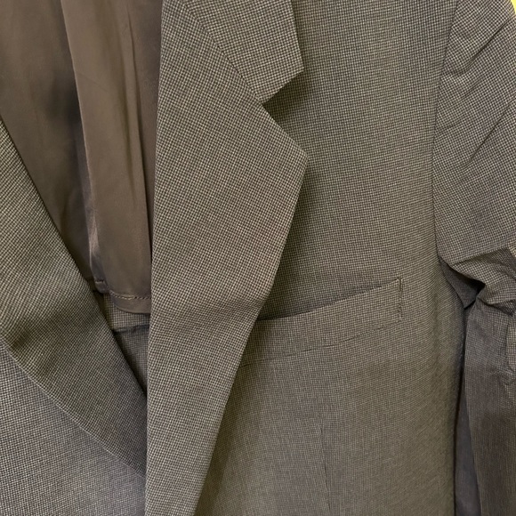 Ministry of Supply Suit Jacket SZ 42 Reg Elegant Navy Blue Check Pattern Stretch - Picture 11 of 13